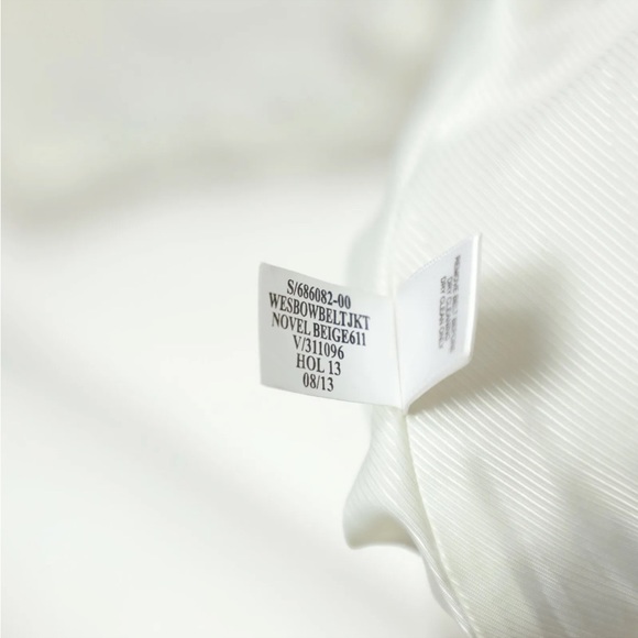 Banana Republic Womens Sz S Beige Wool Blend Coat Jacket Single Vent - Picture 7 of 9